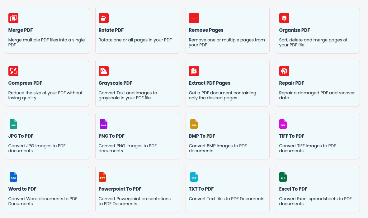 PDF Converter Tools Website Source Code